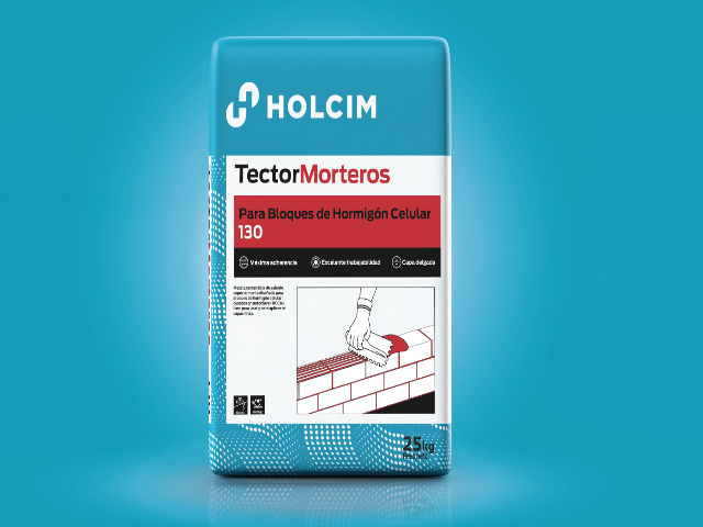 Un mortero de alta adherencia para bloques de hormigón