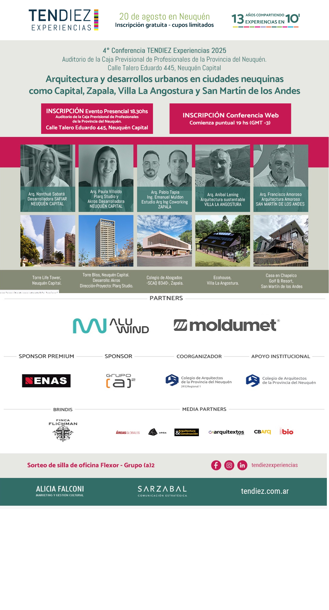 TENDIEZ Experiencias 2025 llega a Neuquén