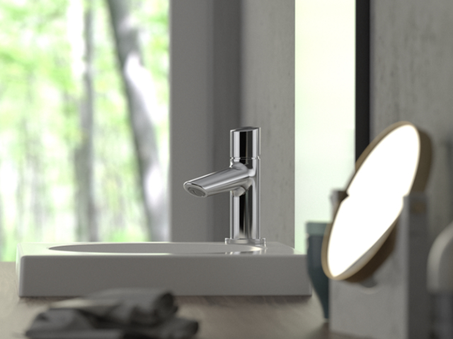 Línea de griferías que maximiza el confort en baños pequeños