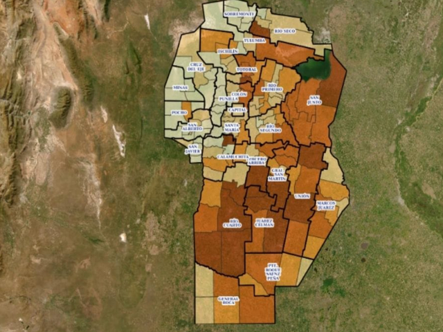 Mapas sobre el potencial de energías renovables en Córdoba